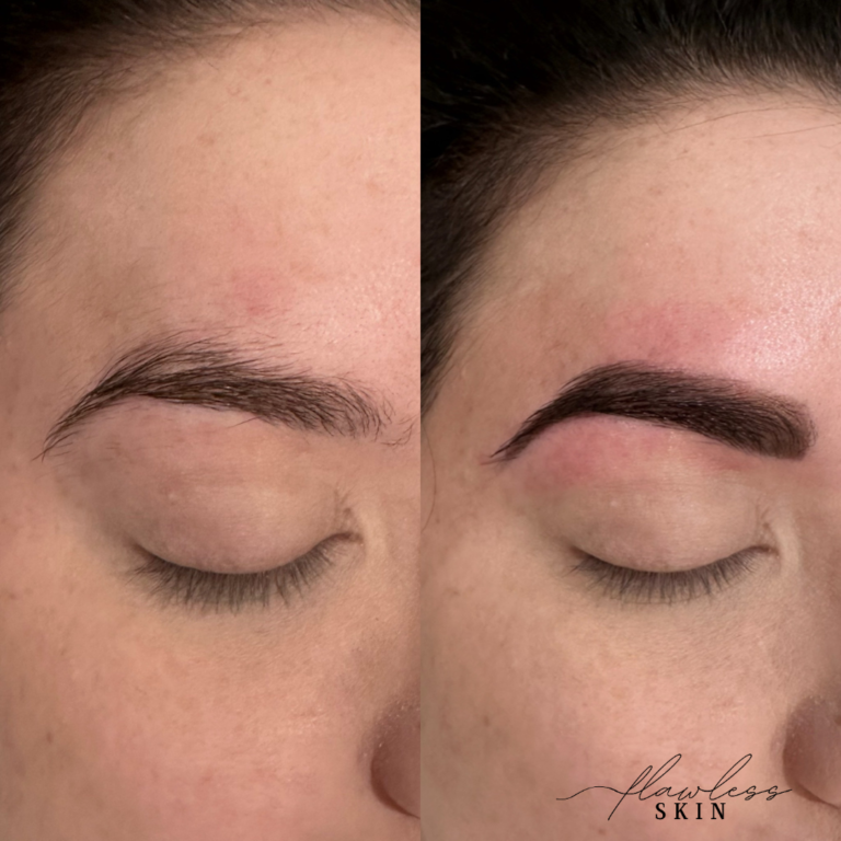 Brow wax and bow tinting