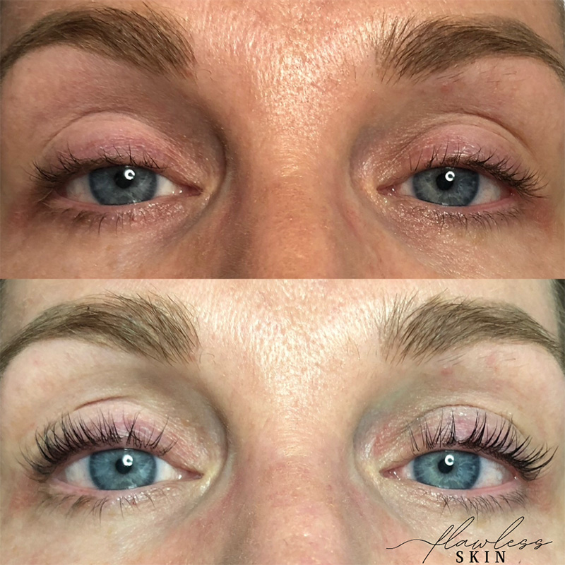 lash lift and tint