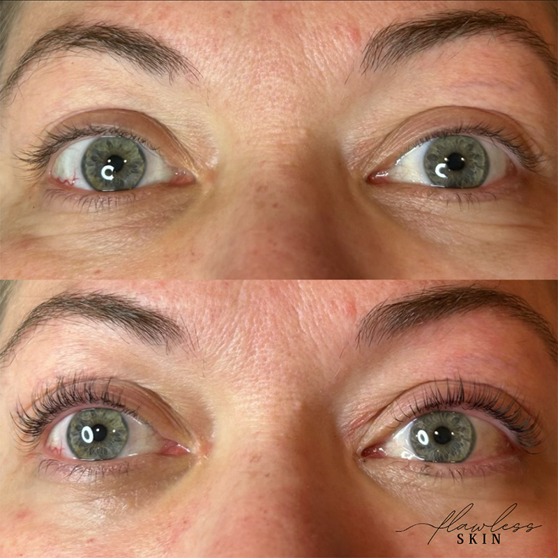 lash lift and tint