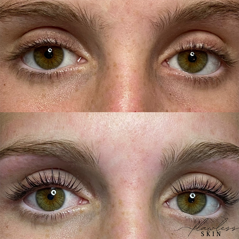 lash lift and tint